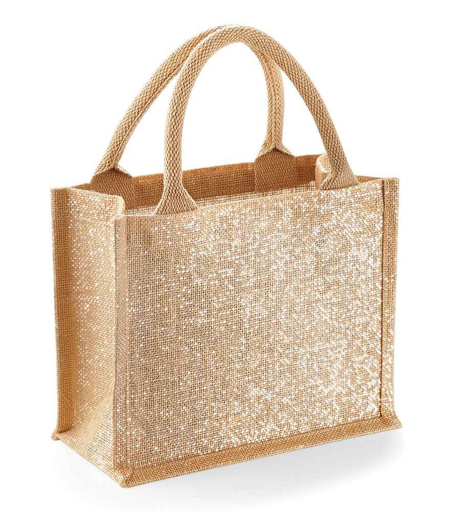 Shimmer Jute Mini Gift Bag