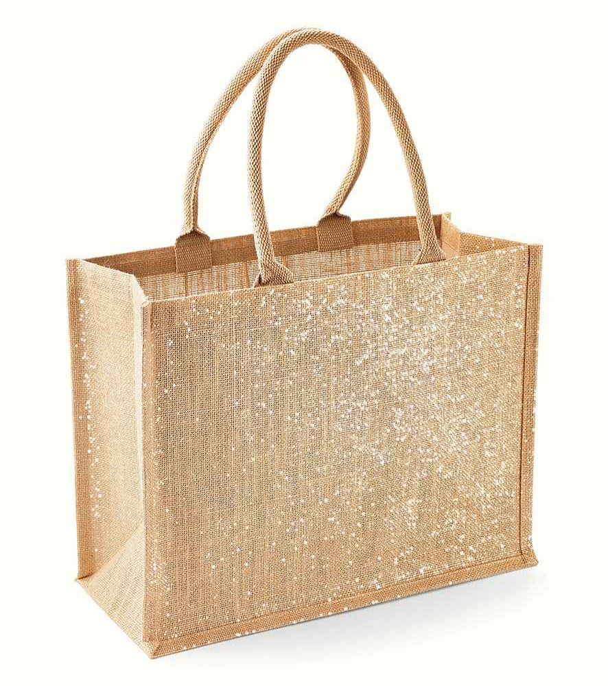 Shimmer Jute Shopper