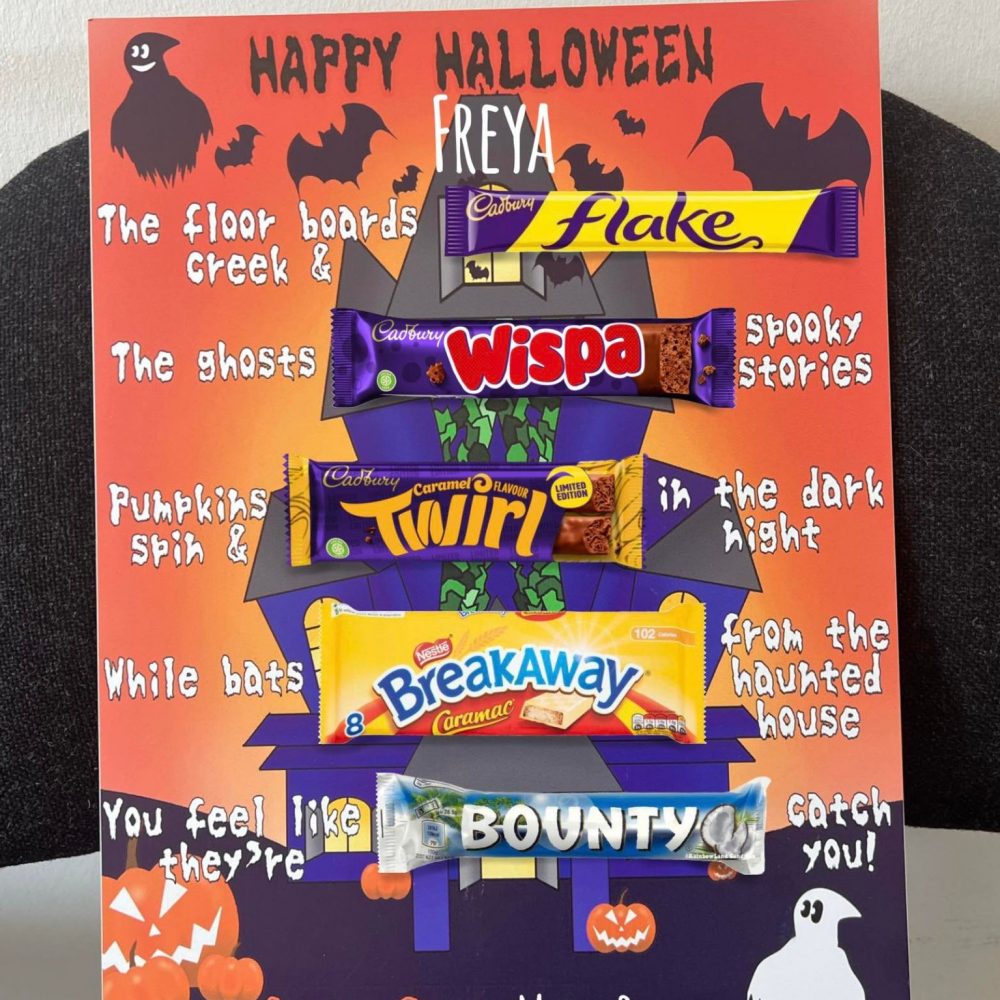 Halloween Chocolate board - Haunted House