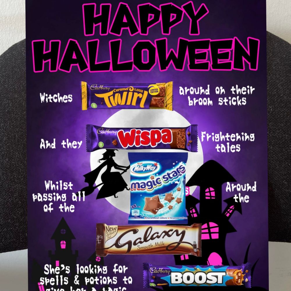 Halloween Chocolate board - Witches