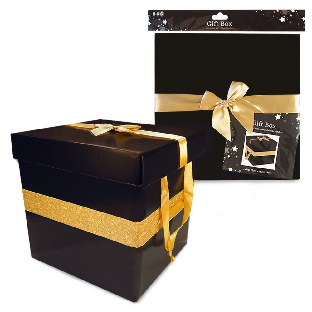 Black and Gold Gift Box