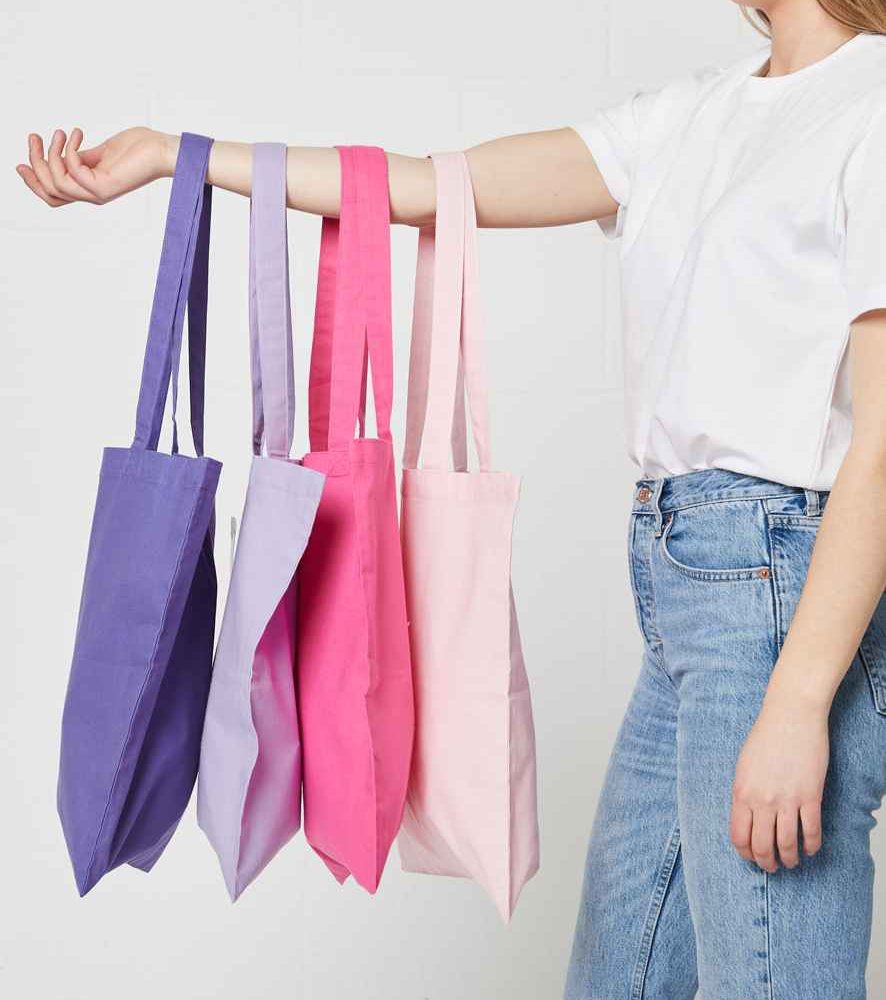 Cotton Long Handle Shopper