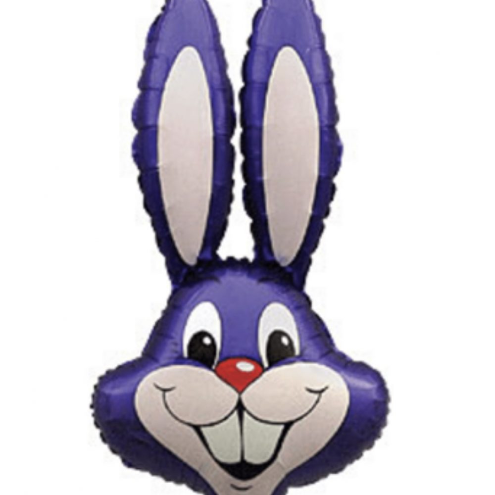Purple Rabbit 35" Foil Balloon (Loose)