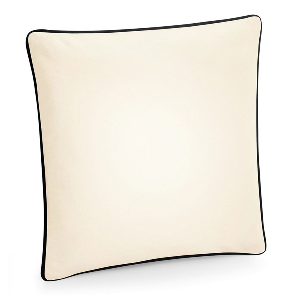 Westford Mill Fairtrade Cotton Piped Cushion Cover