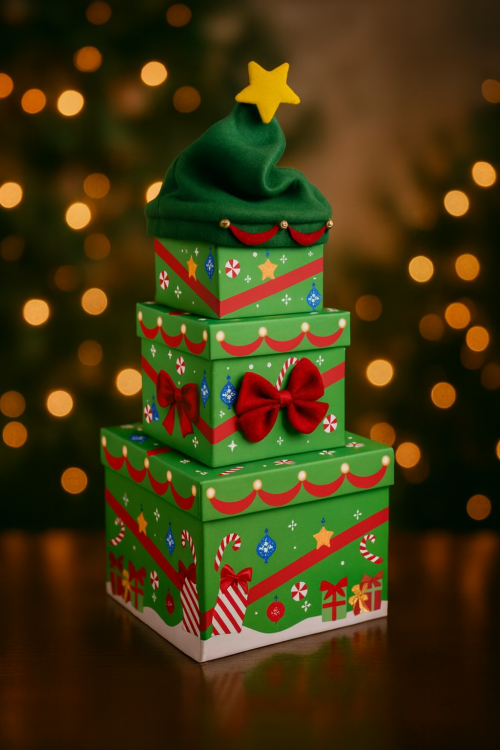 Christmas stacking boxes - Carton of 12 or Singles - Image 12