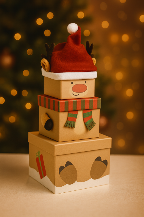 Christmas stacking boxes - Carton of 12 or Singles - Image 11