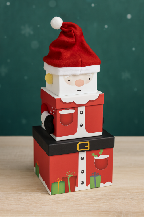 Christmas stacking boxes - Carton of 12 or Singles - Image 9