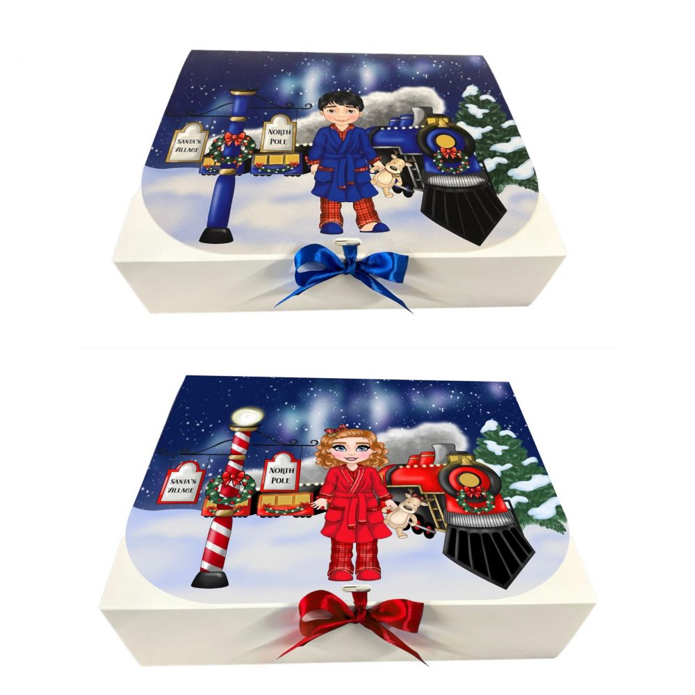 Dolly's Christmas Express Gift Box with Ribbon - Kids
