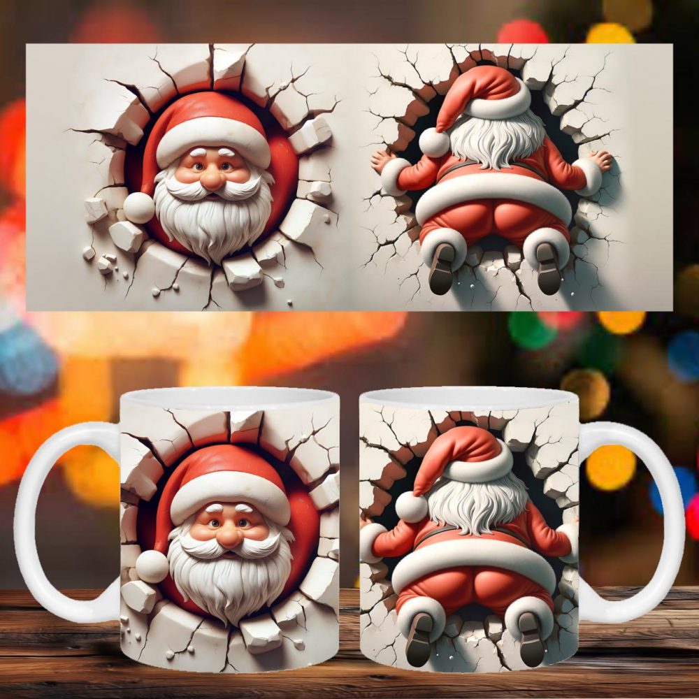 UV DTF Cheeky Christmas Mug wraps