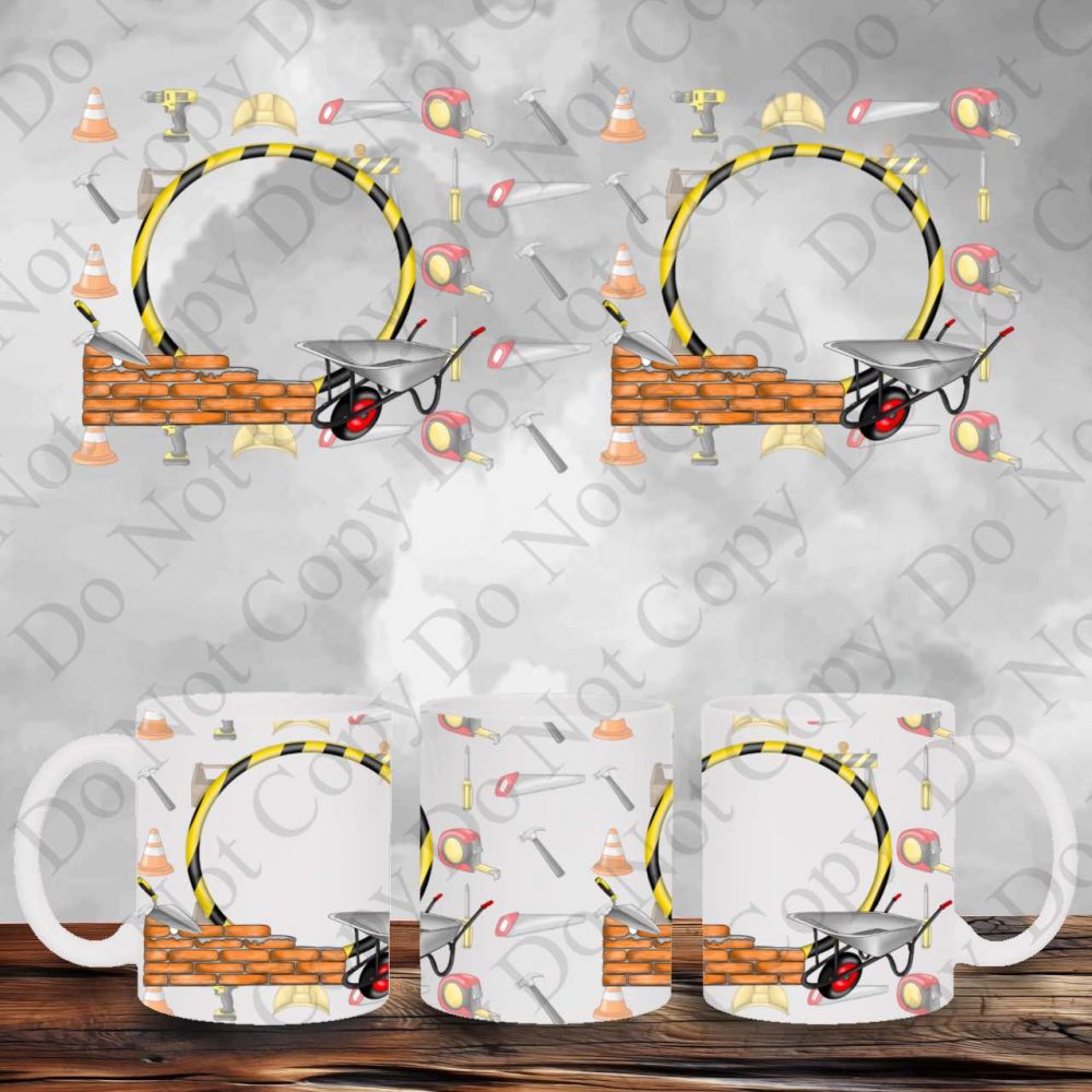 UV DTF Builders Mug Wrap