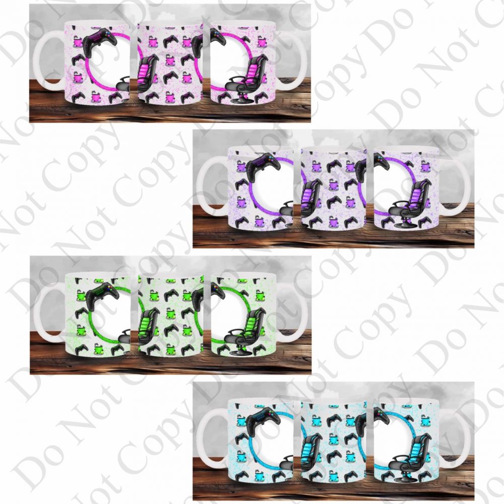UV DTF Gamer Mug Wraps