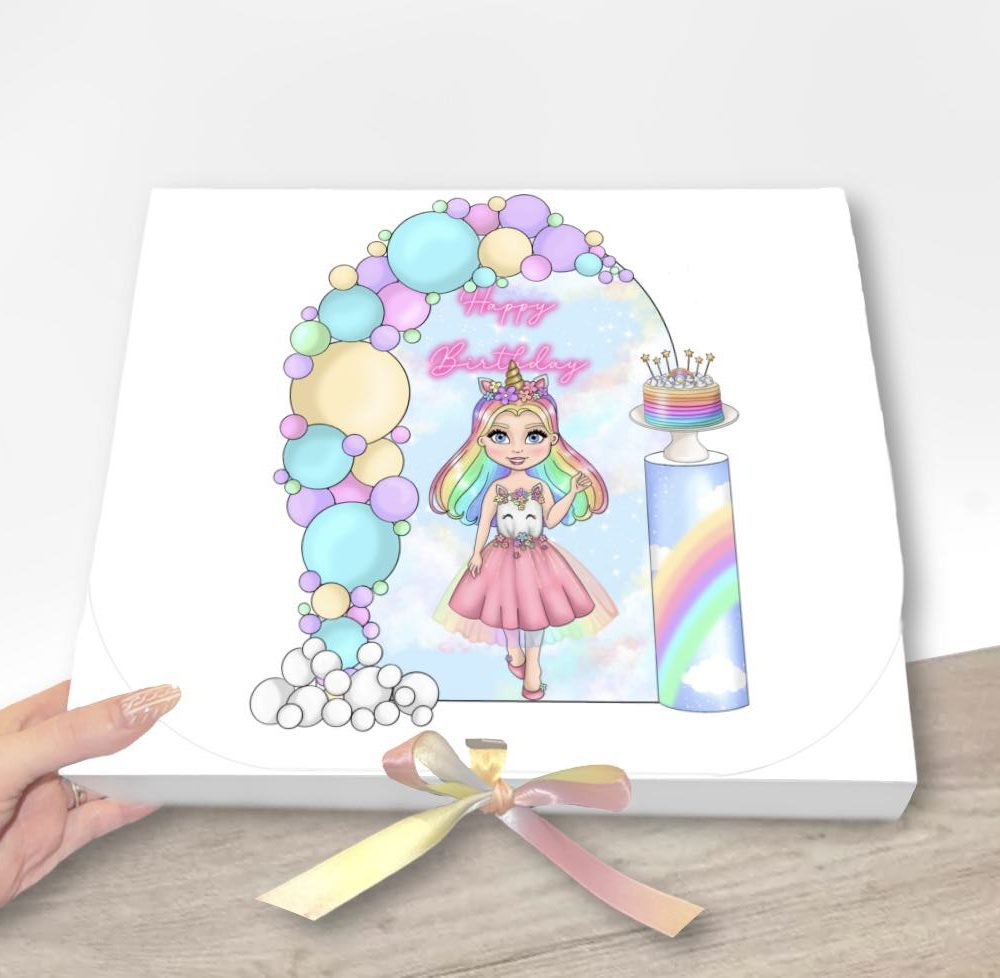 Birthday Gift Box - Unicorn Girl
