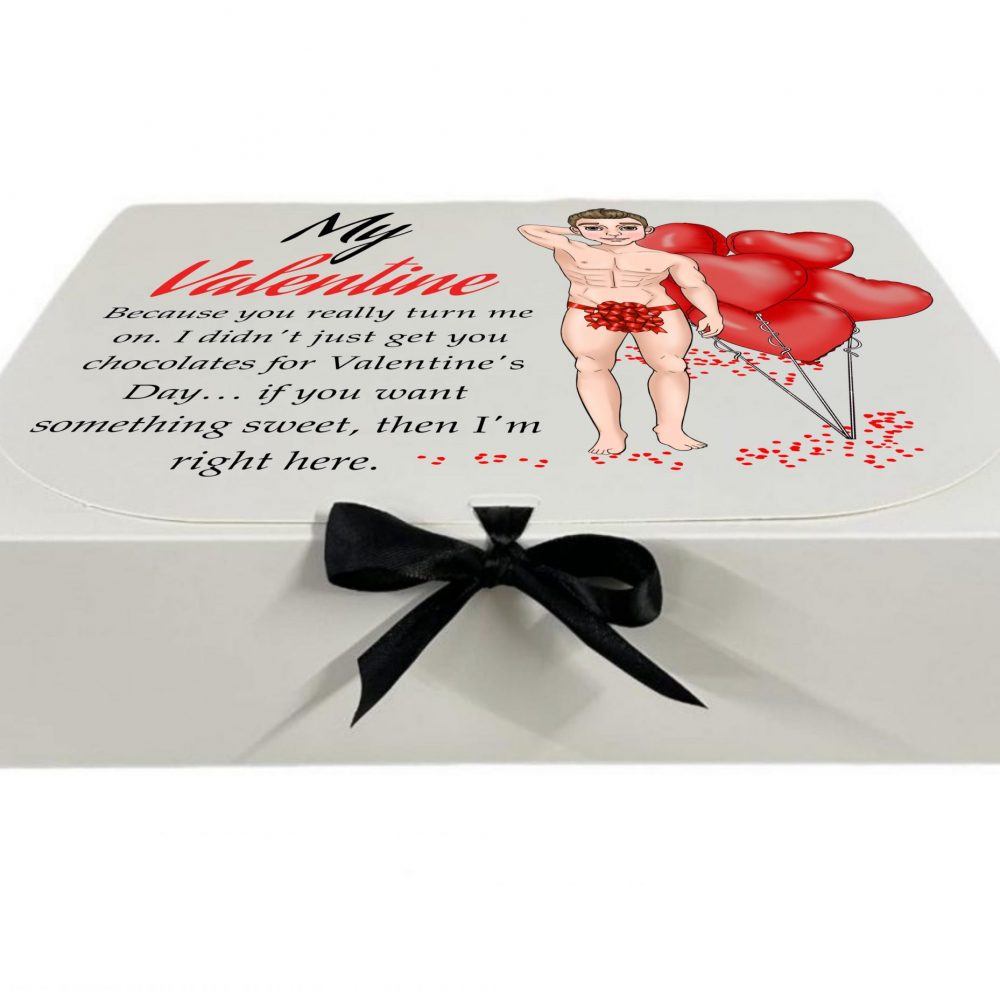 Dolly’s Valentines Surprise Gift Box with Ribbon - My Valentine Male