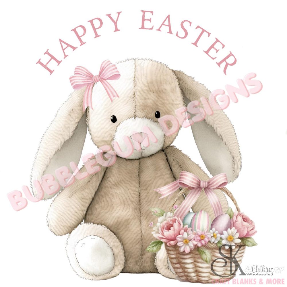 Easter Decal - Bunny with Basket