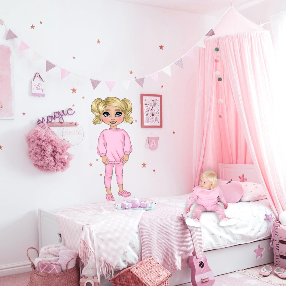 Dolly's Girl Wall Sticker - 1m Tall