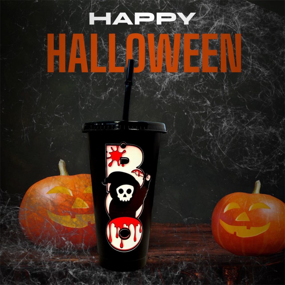 UV DTF Halloween BOO 13cm Decal