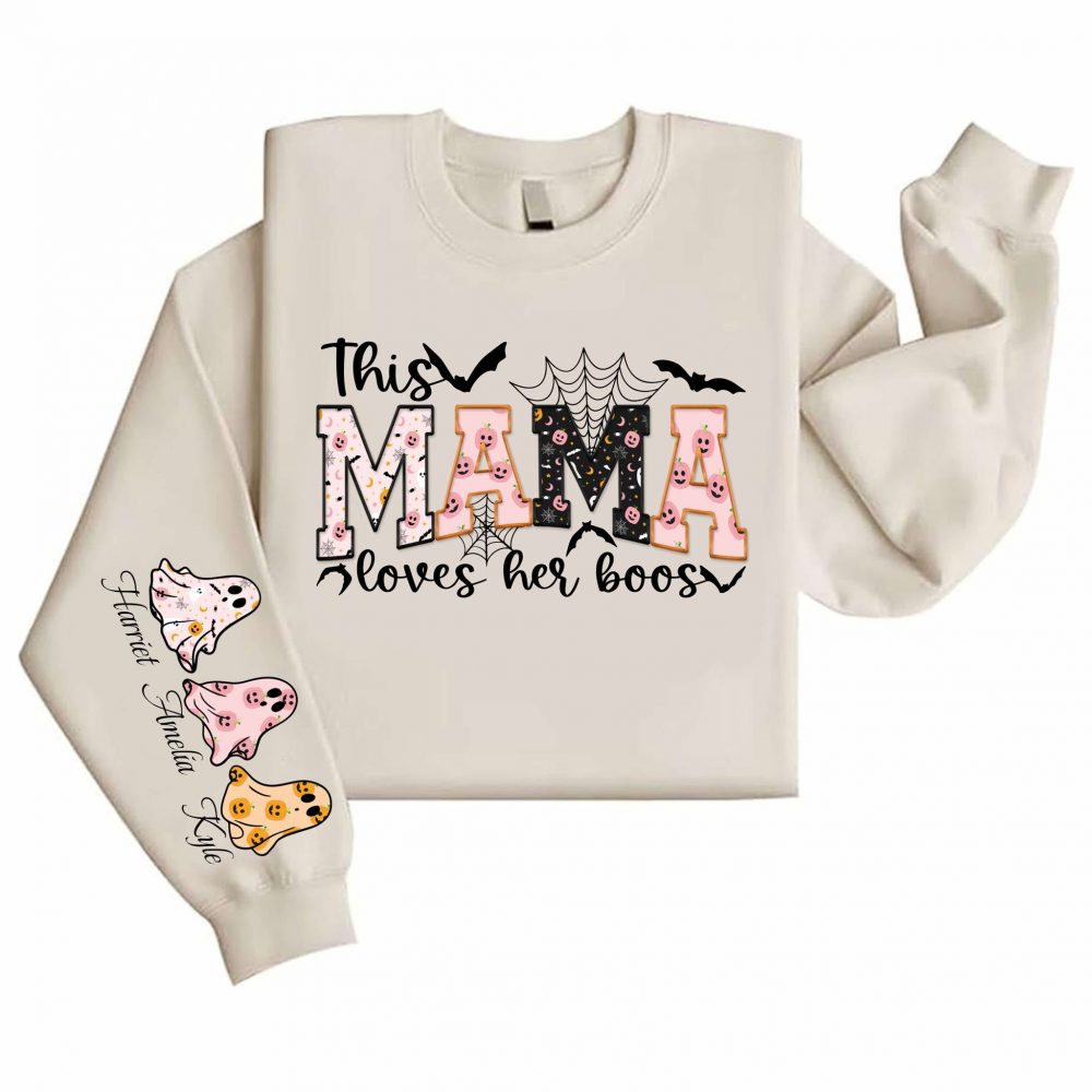 DTF Mama Loves Her Boo's Decal 19cm