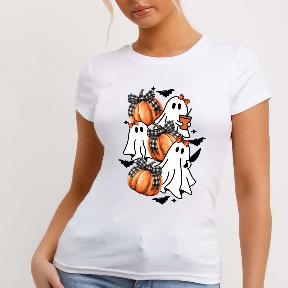 DTF Ghosts & Pumpkins Decal 20cm