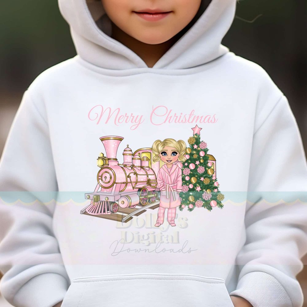 Pastel Colours - Christmas Express Dolly with Train - 20cm