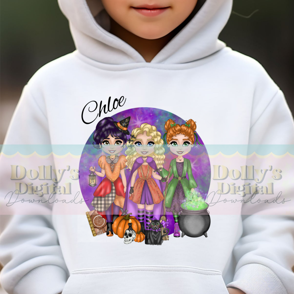 DTF Dolly Witch Sisters Decal 16cm