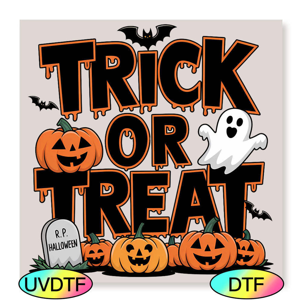 DTF Trick Or Treat Decal 19cm