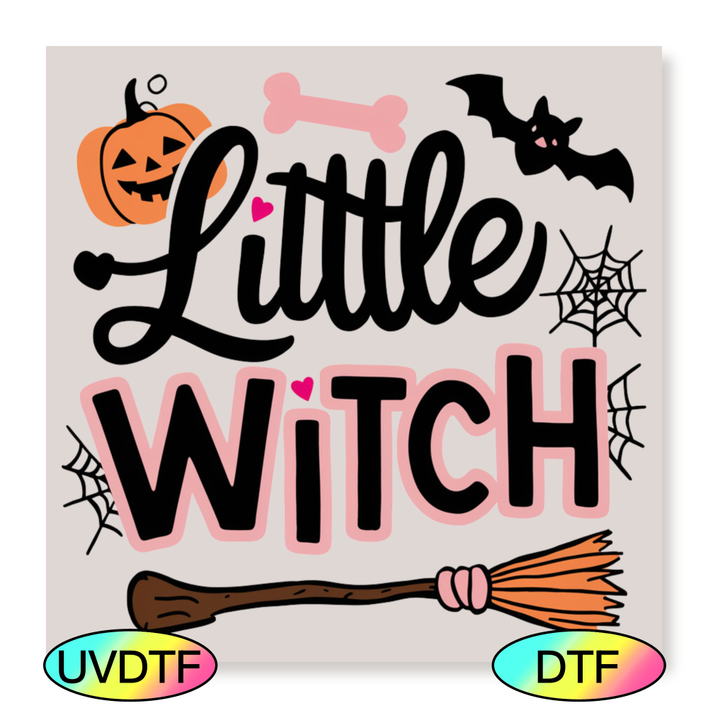 DTF Halloween Cute Pink Decal 19cm