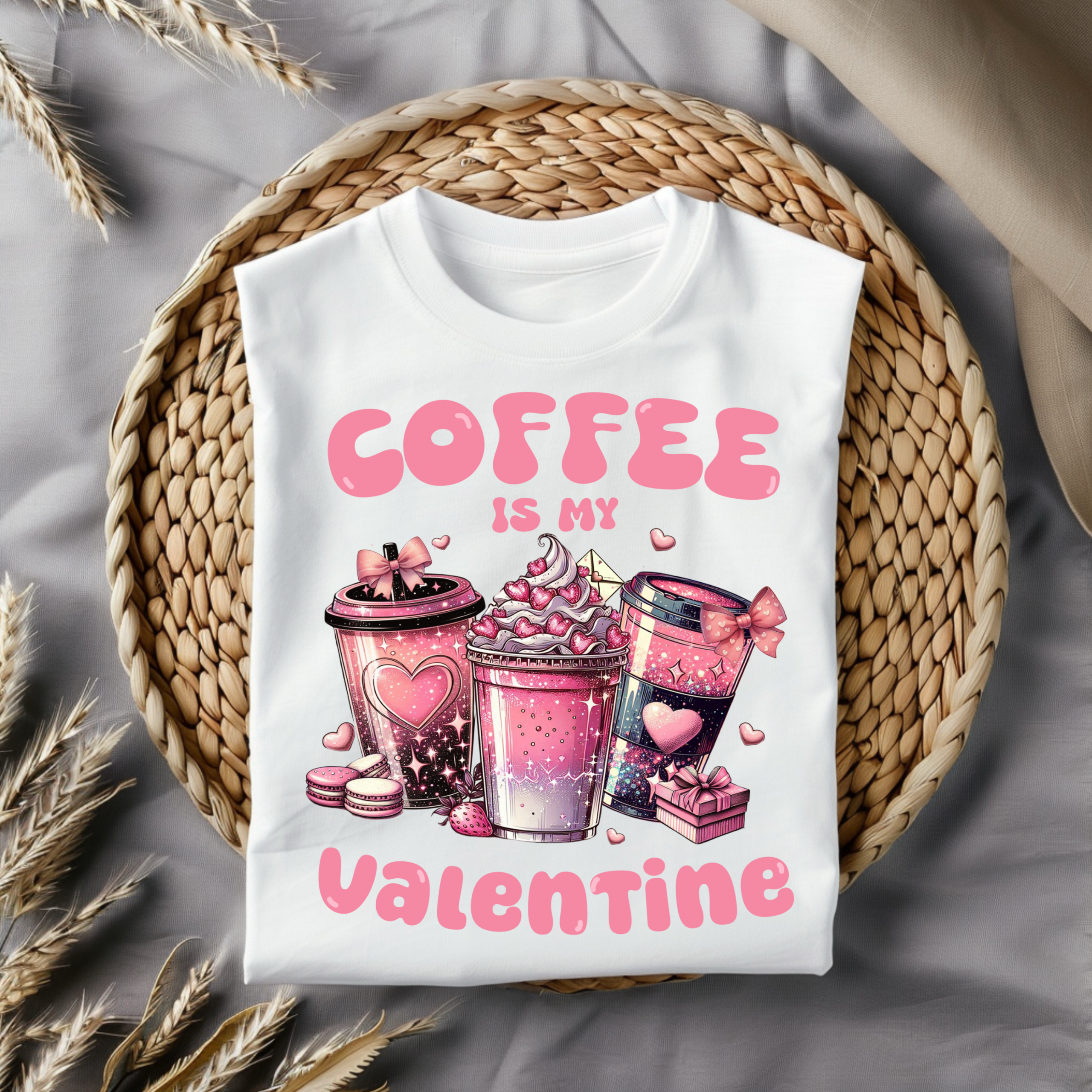 DTF Valentines Day - Coffee is my Valentine 19cm