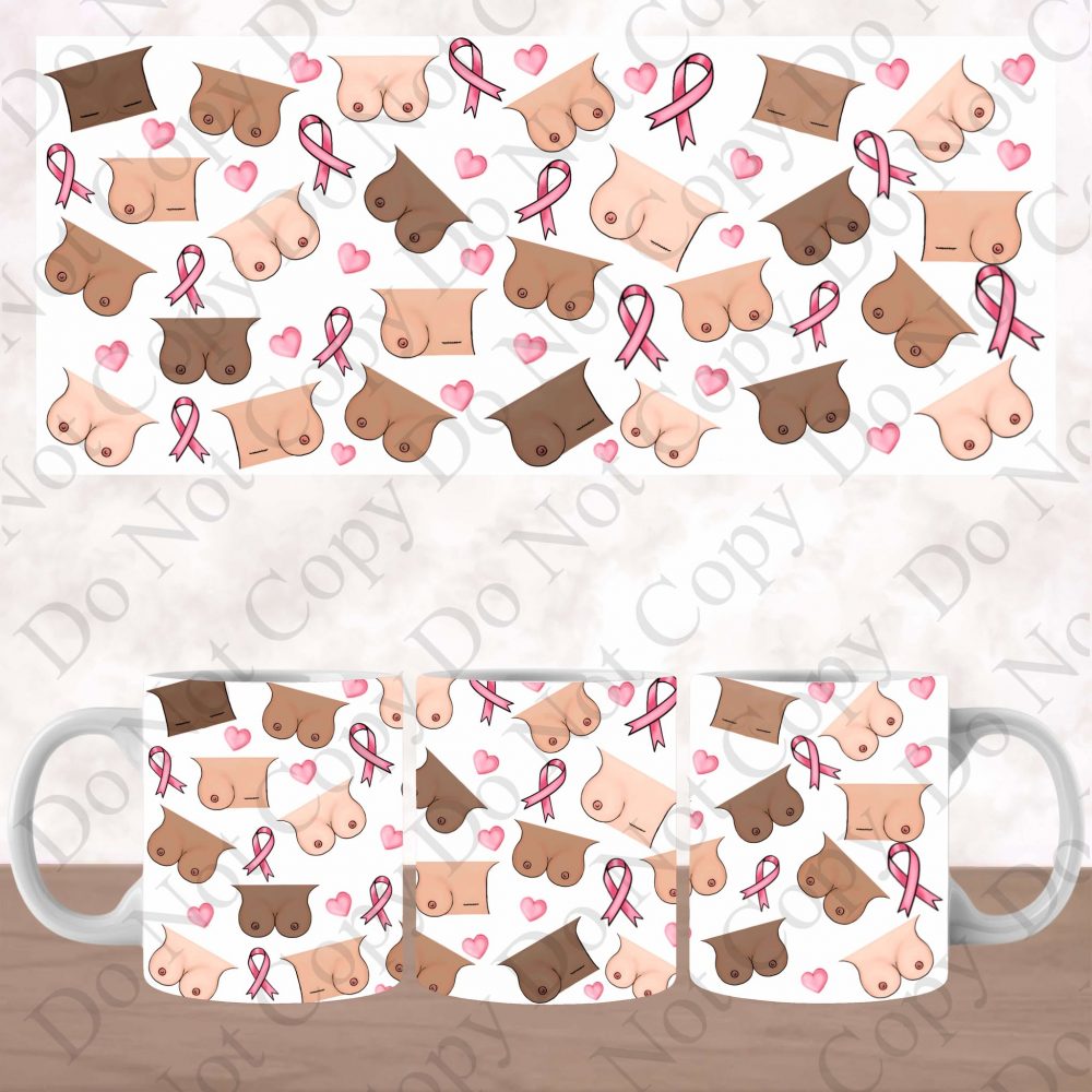 UV DTF Mug Wrap - Boobie Warrior