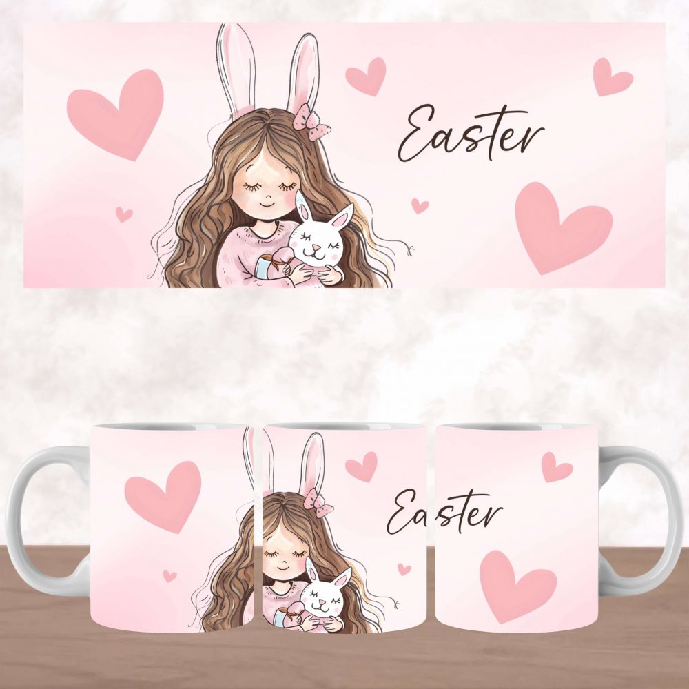 UV DTF Mug Wrap - Easter Girl