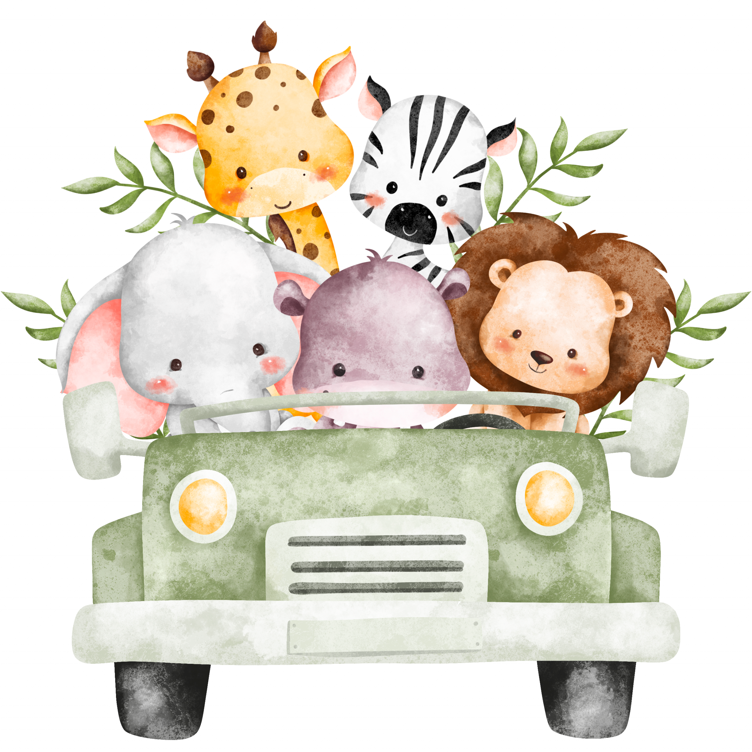 Animal Safari Decal - 13cm