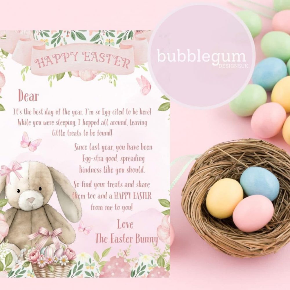 Easter Bunny With Basket - Certificate