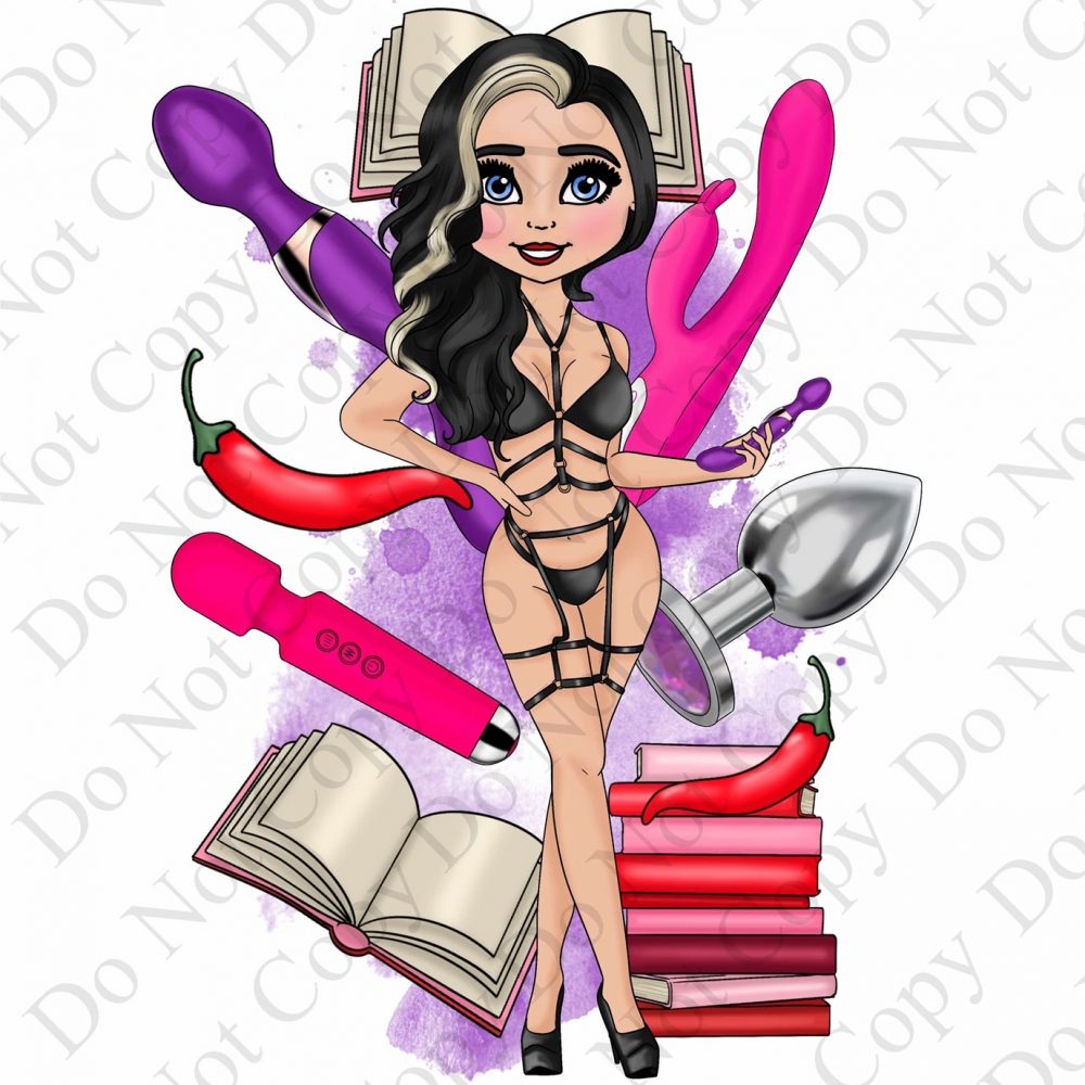 Spicy Book Lover Dolly Decal