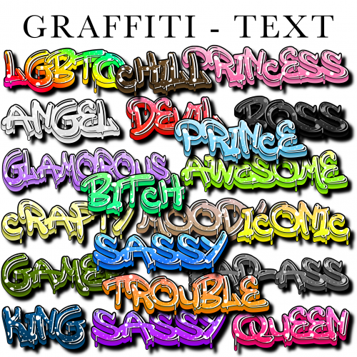 DTF Graffiti - Text