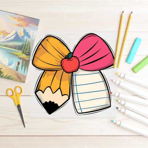 DTF Back To School Bows - Image 3
