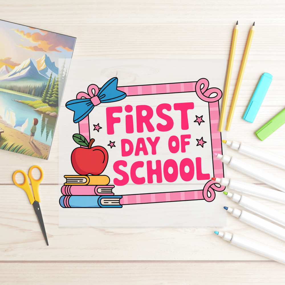 DTF First Day of School - Pink