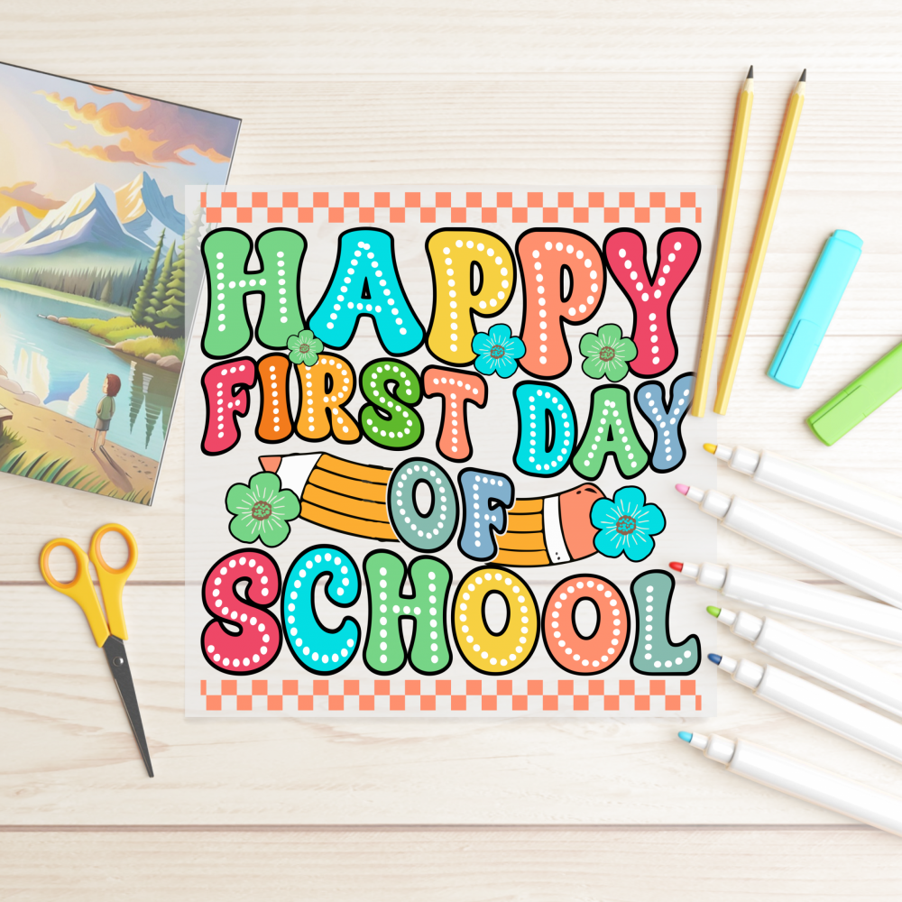 DTF Happy First Day of School
