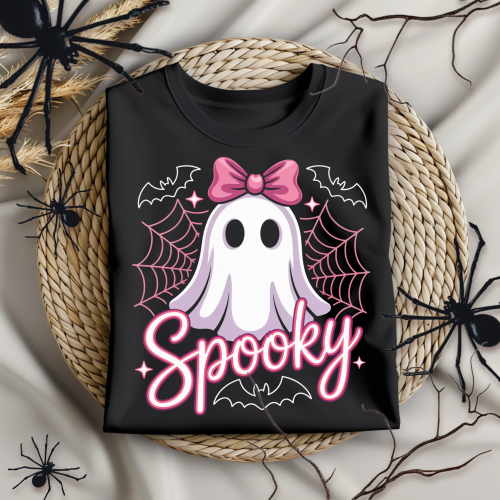 DTF Cute Pink Spooky Ghost