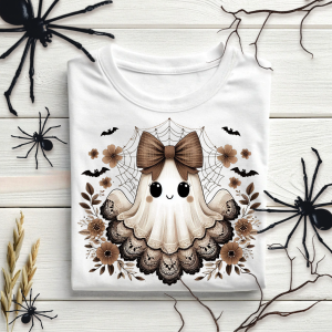 DTF Cute Vintage Lace Ghost