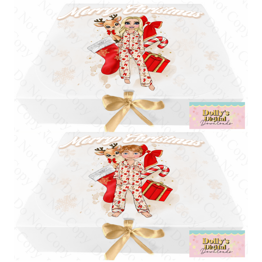 Dolly Prancer Reindeer Red Gift Box