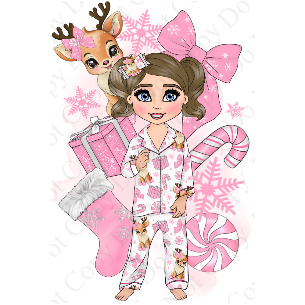 Dolly Vixen Reindeer Decal