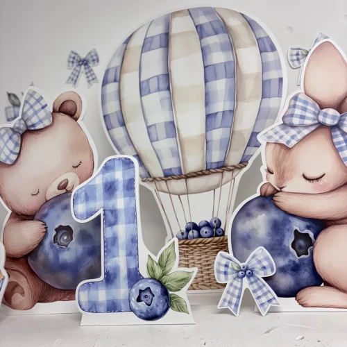MINI Blue ‘Berry’ First Birthday Bundle - Image 2