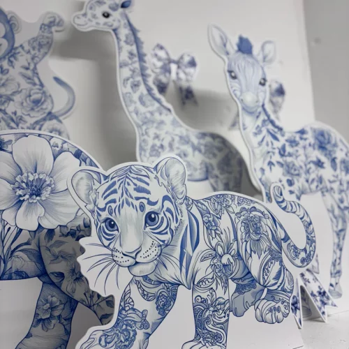 MINI Blue Toile Safari Bundle - Image 3
