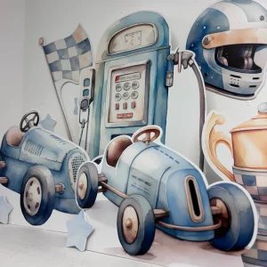 MINI  Blue Race Car Bundle