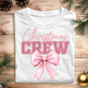 DTF Christmas Crew - Pastel Pink