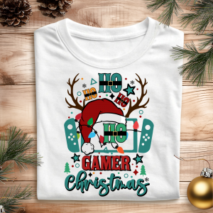 DTF Ho Ho Ho Gamer Christmas
