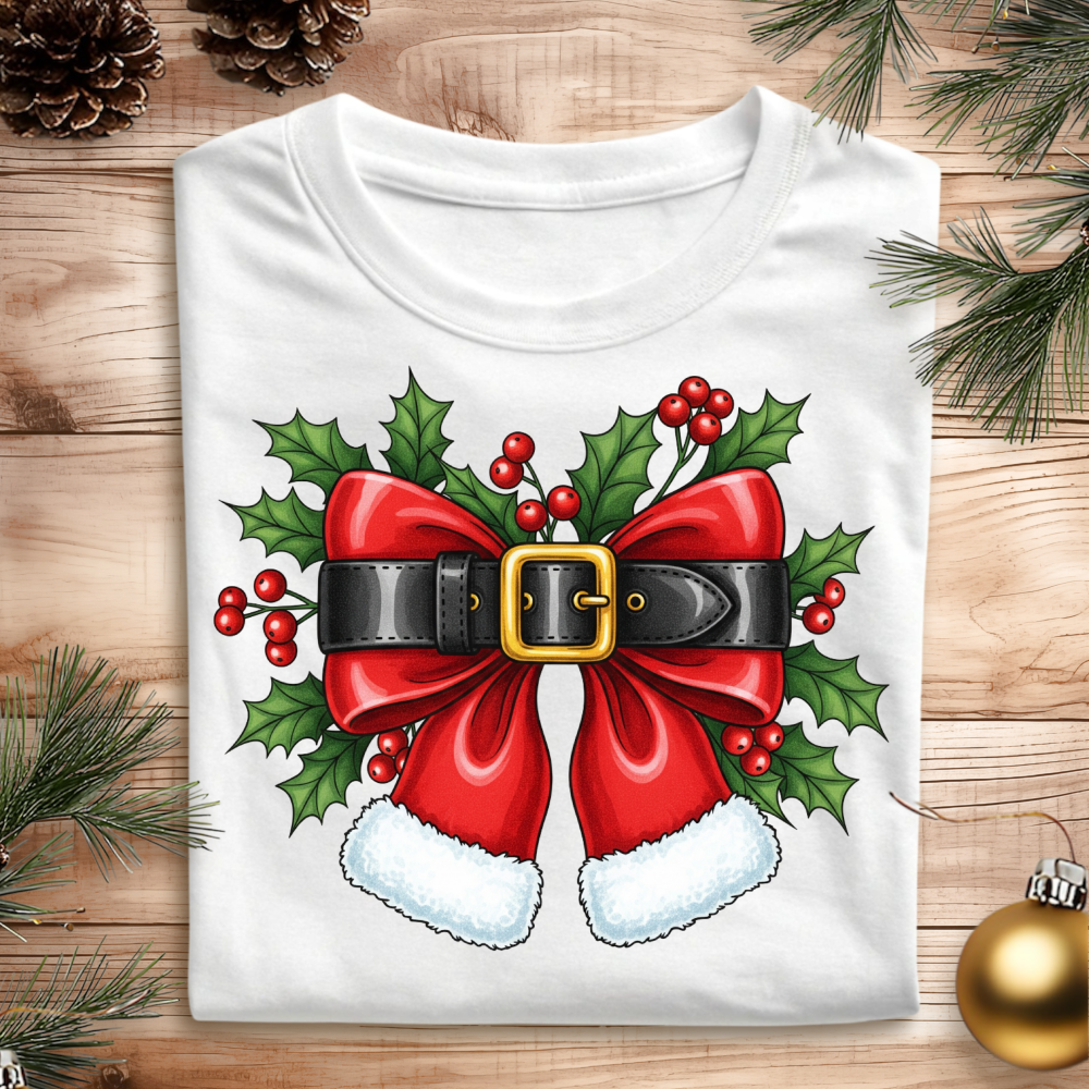 DTF Santa Bow