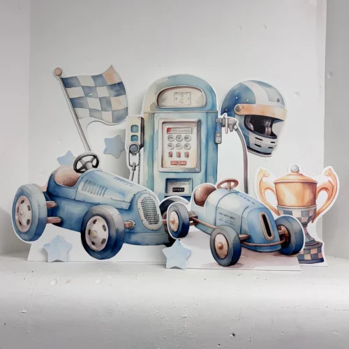 MINI  Blue Race Car Bundle - Image 3