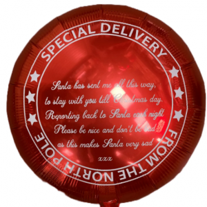 18" Special Delivery Red Foil Balloon