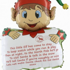 Elf Arrival Letter Foil Balloon