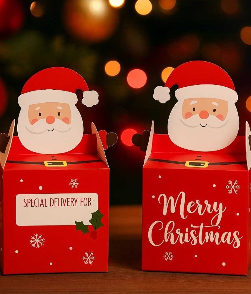 Santa Christmas Treat box - Pack of 4